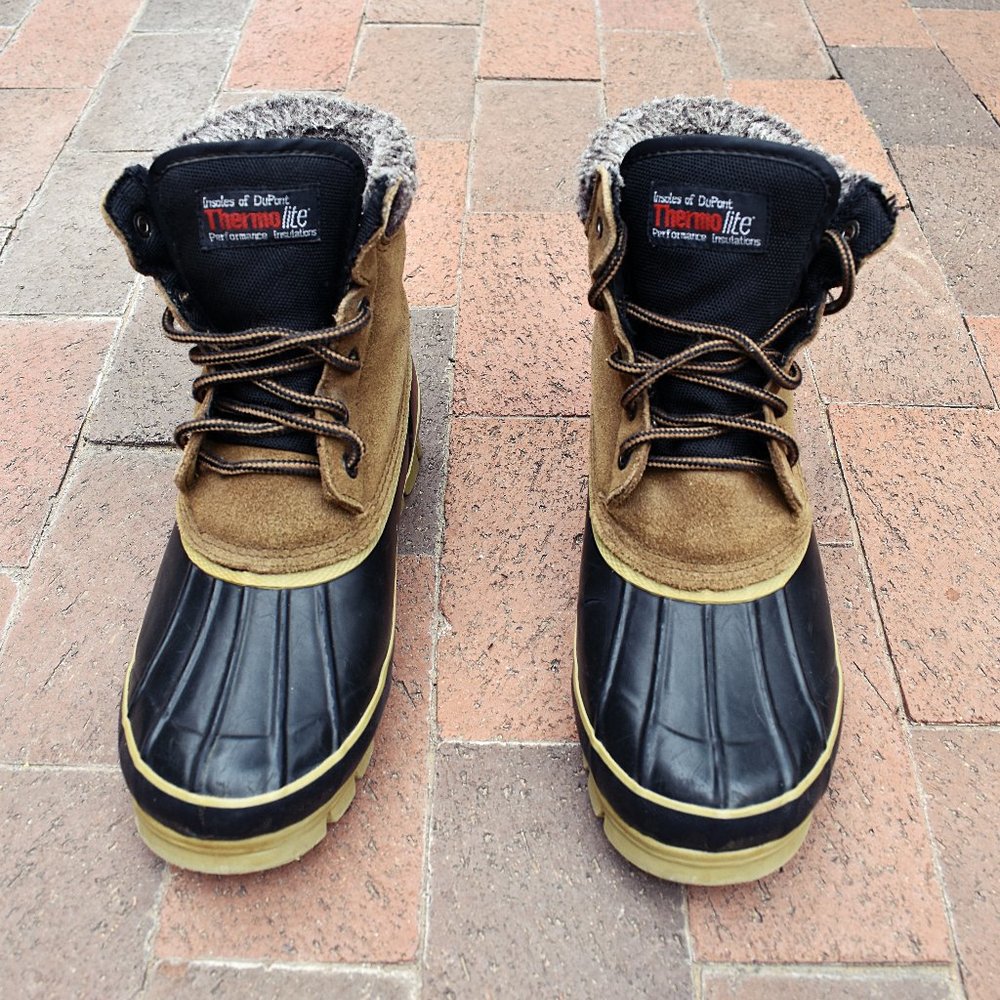 Vintage Leather Duck Boots Mens 9